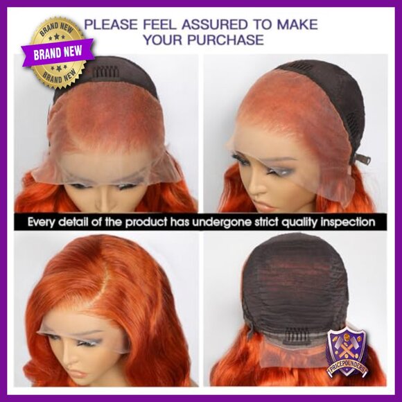 13x4 Full Lace Frontal Human Hair Wig Body Wave 210 Density 24 Inch main image 4